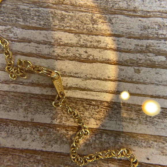 Vintage 14KGP 14K Gold Plated Butterfly Pendant Statement Necklace - Picture 4 of 4